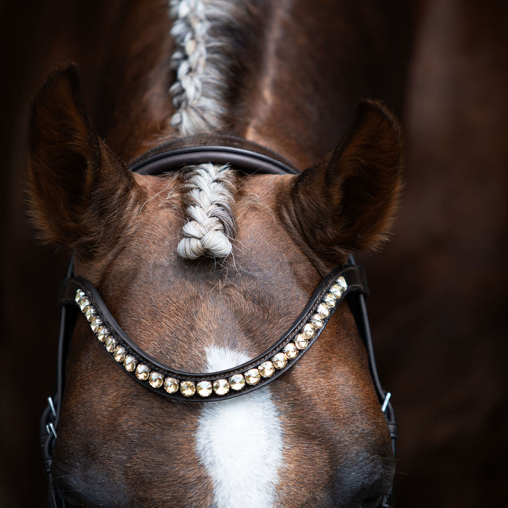 Athens crystal browband - Lumiere Equestrian