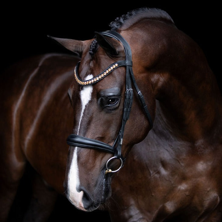 'Athens' leather bridle (snaffle) - Lumiere Equestrian