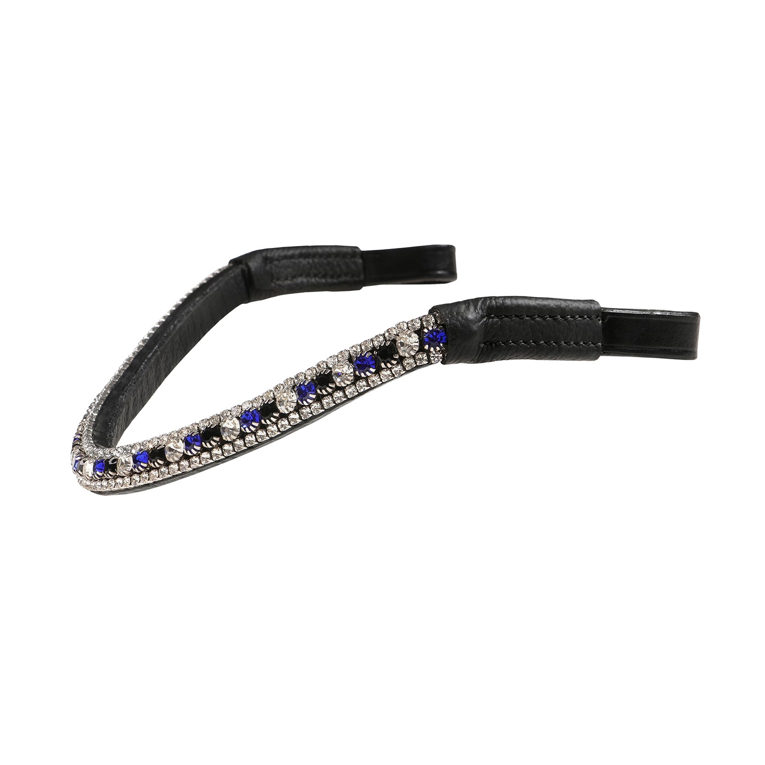 Blue crystal browband - Lumiere Equestrian