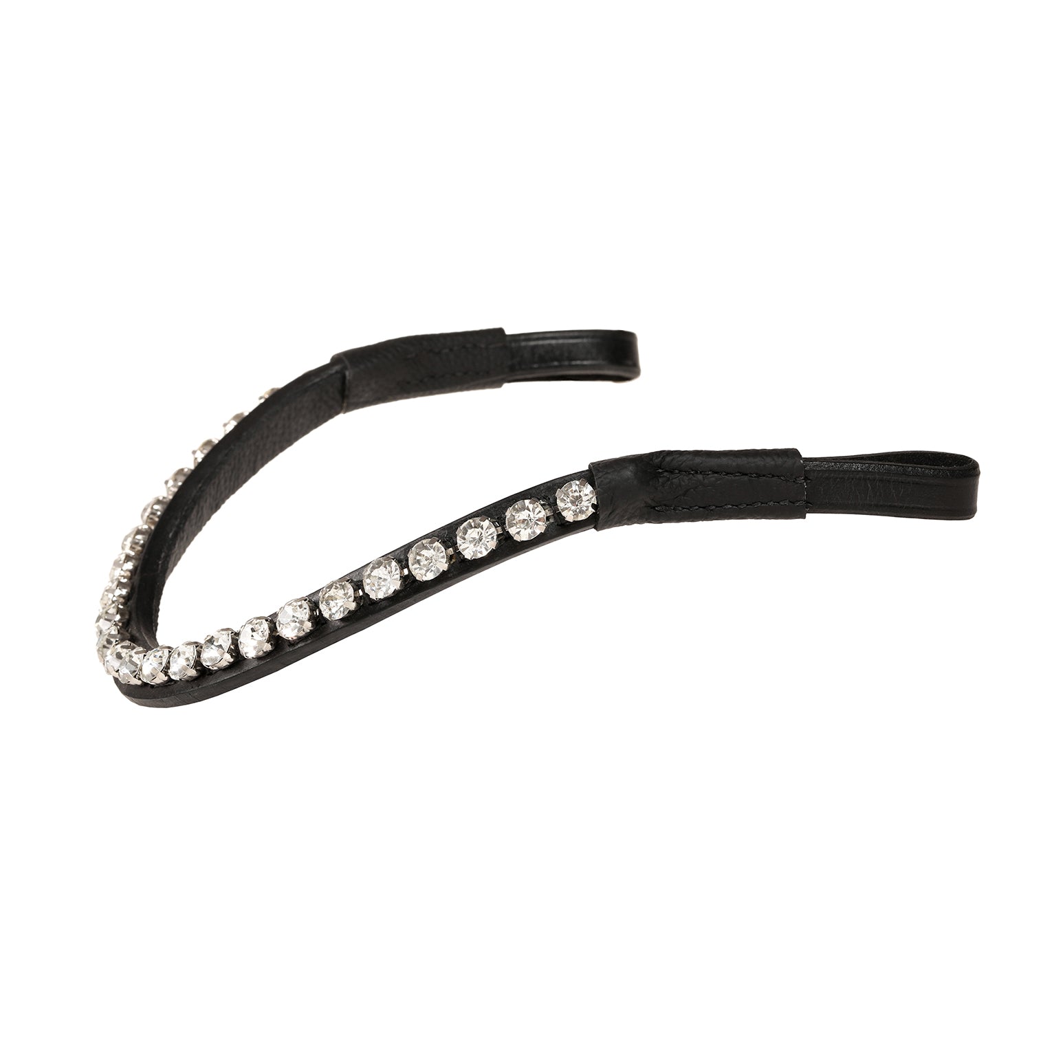 'Abigail' luxury leather bridle - (double) - Lumiere Equestrian
