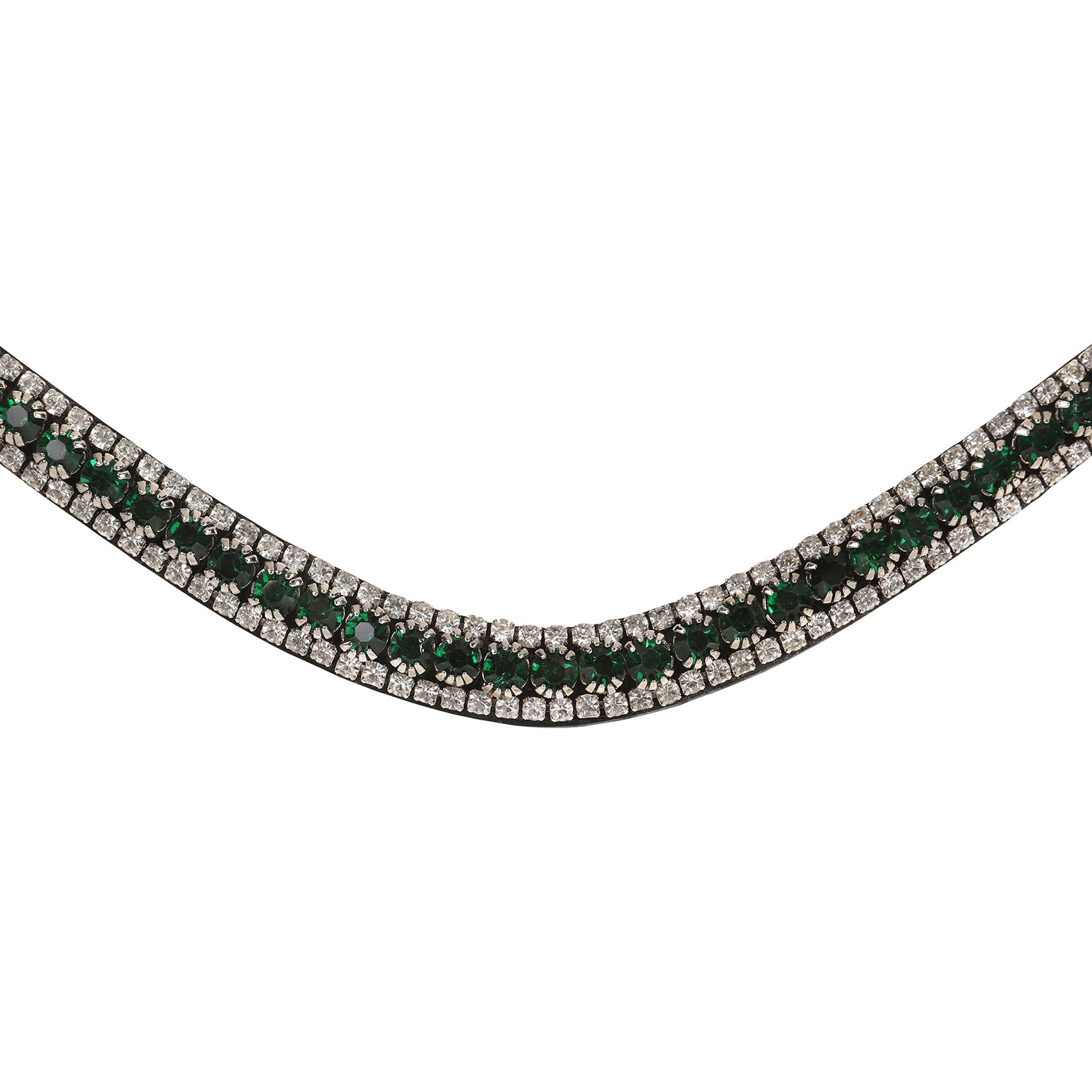 Emerald crystal browband - Lumiere Equestrian