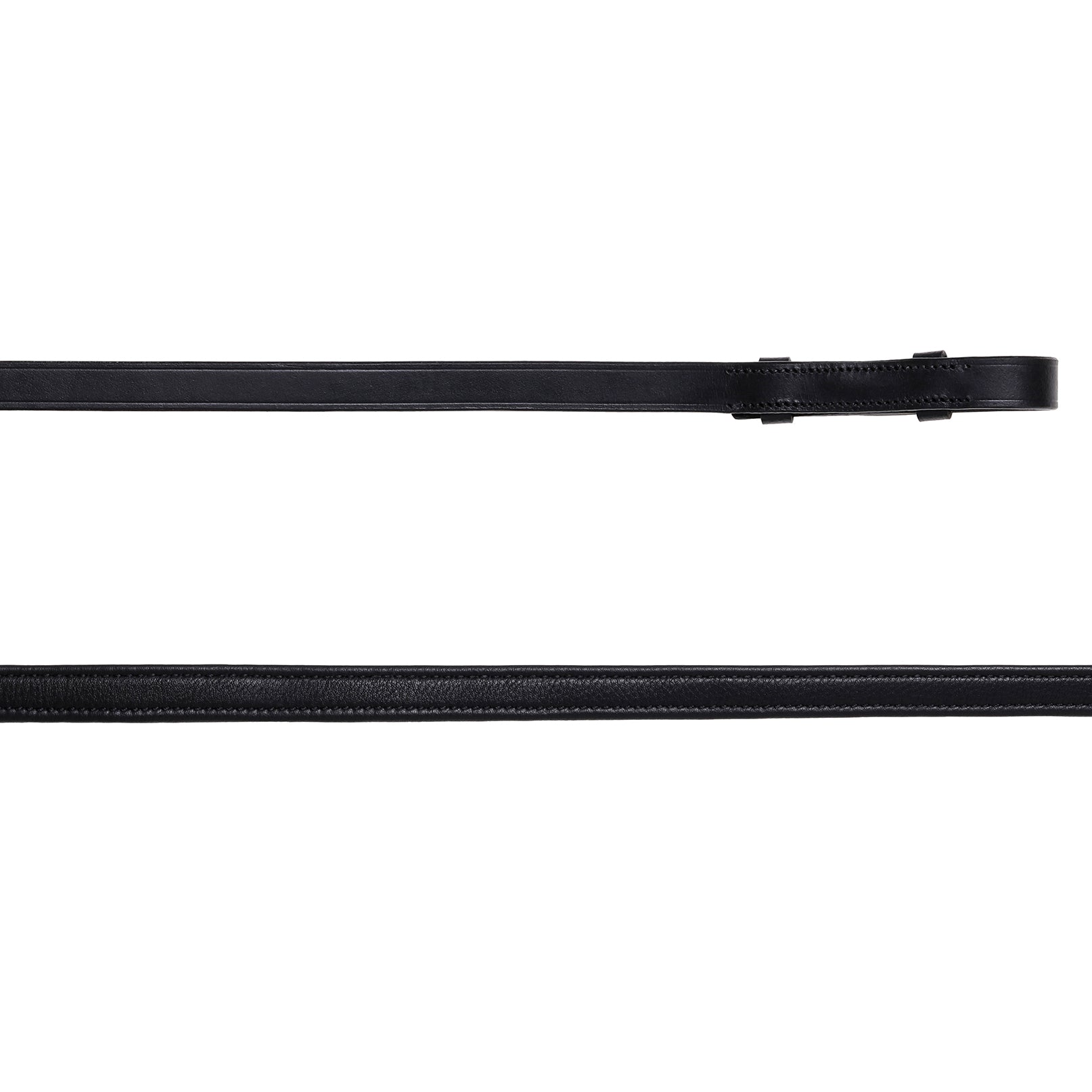 Padded nappa leather curb reins - (flat)