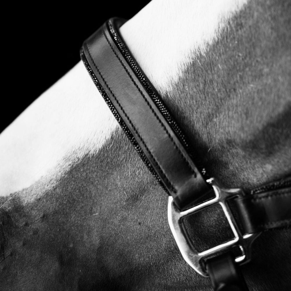 'Vegas' glitter leather halter - Lumiere Equestrian