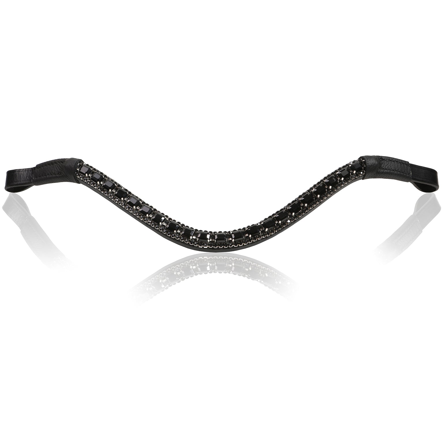 Onyx crystal browband - Lumiere Equestrian