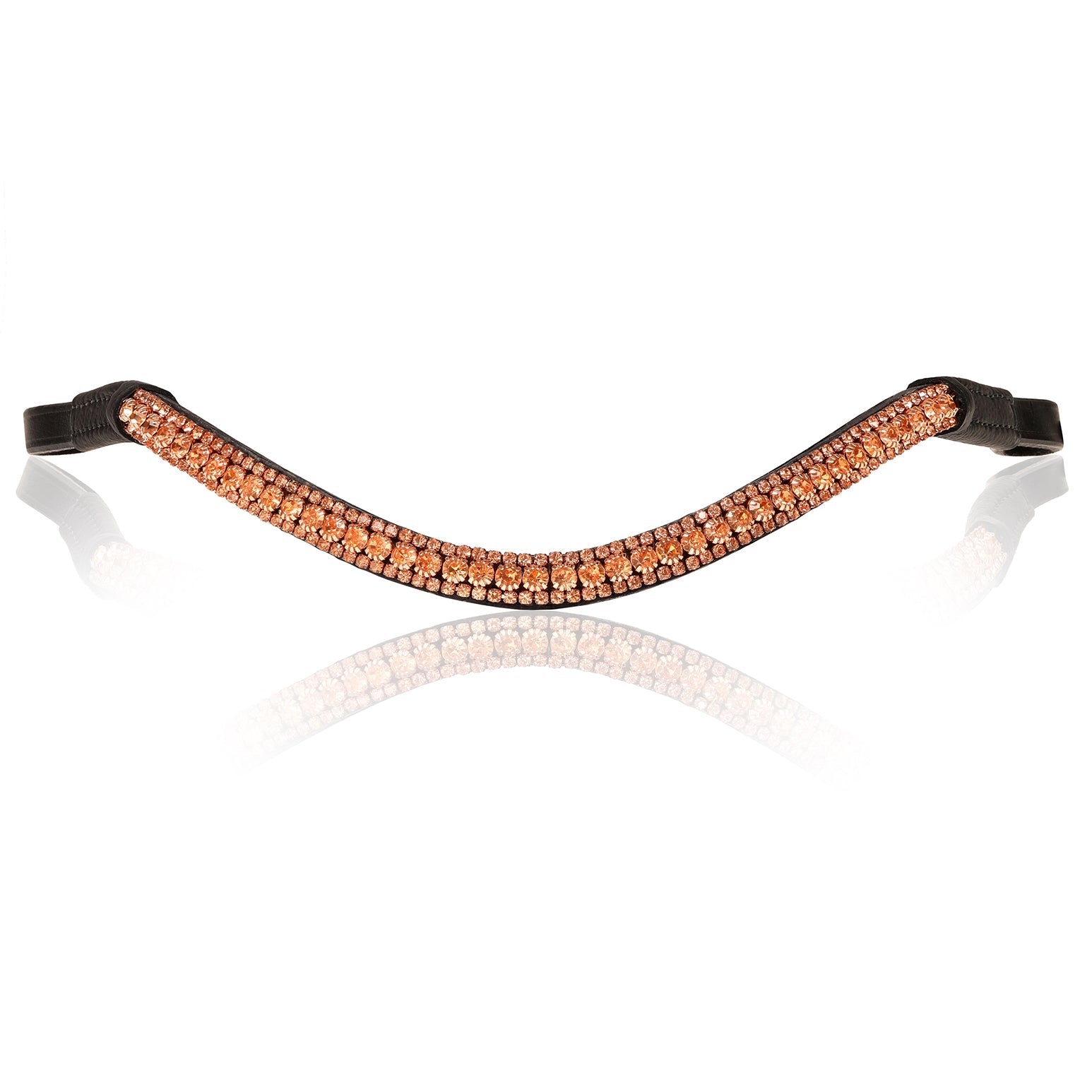 Rose gold crystal browband (Lumi Pony) - Lumiere Equestrian