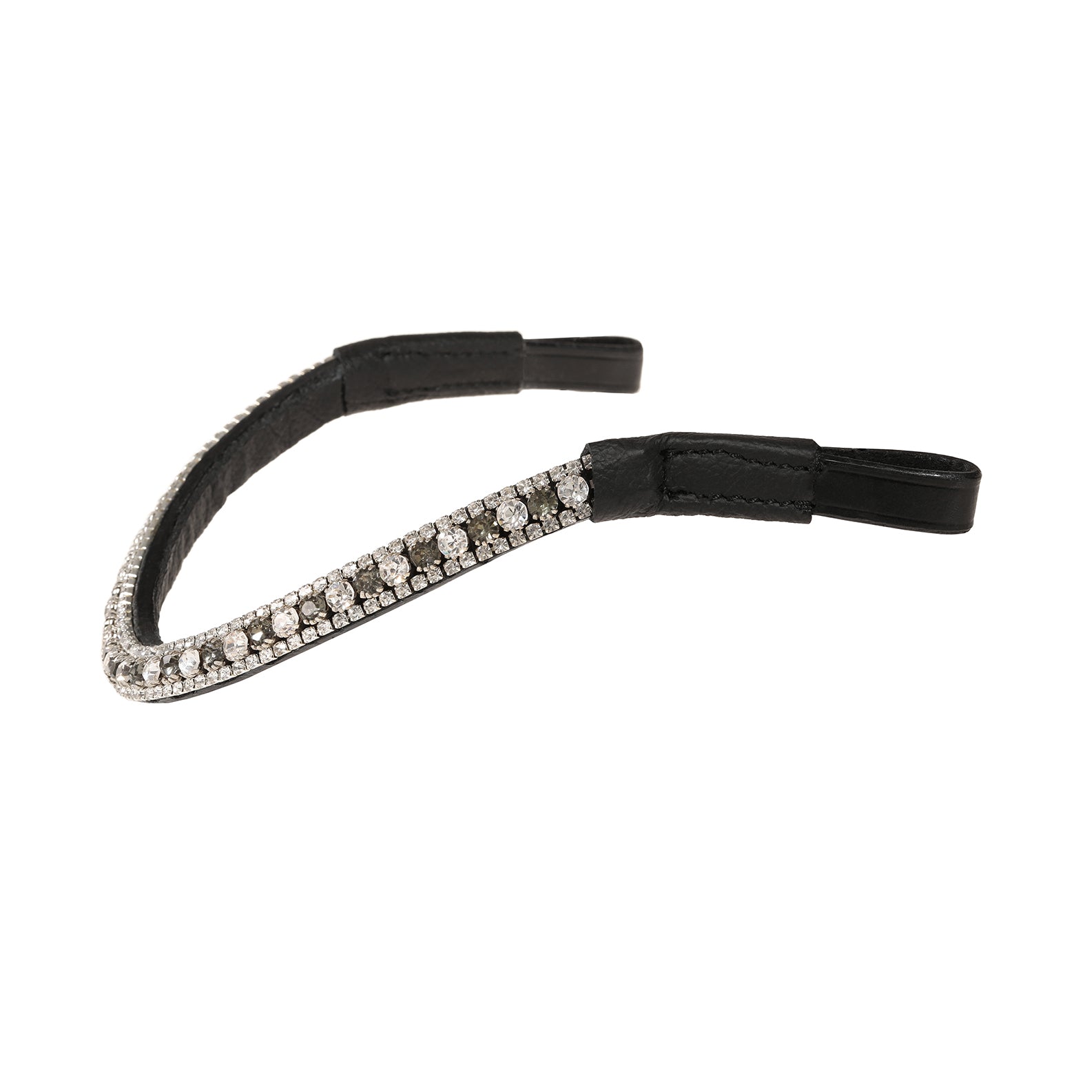 Silver Crystal Browband. - Lumiere Equestrian