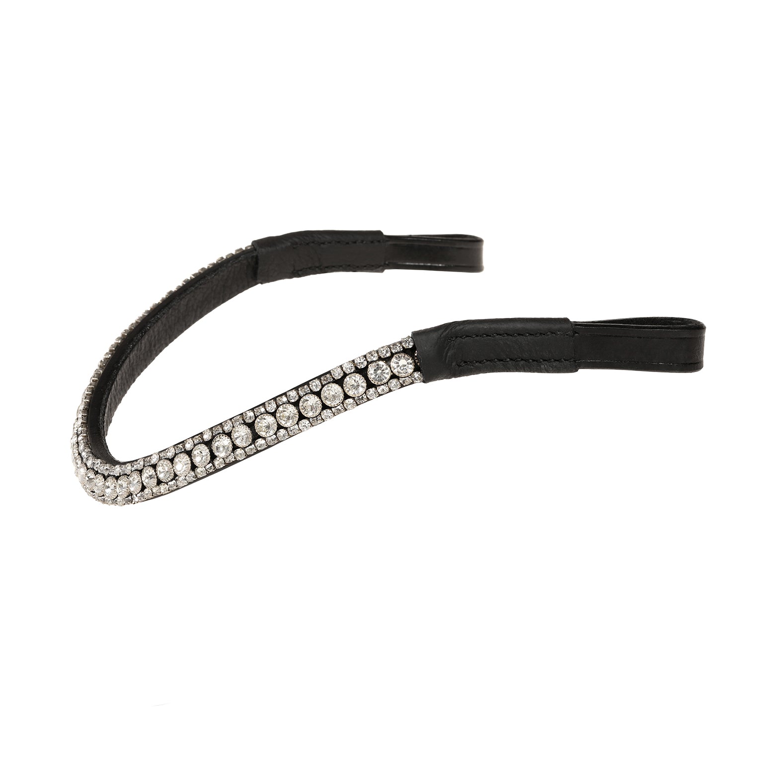 Solitaire crystal browband - Lumiere Equestrian