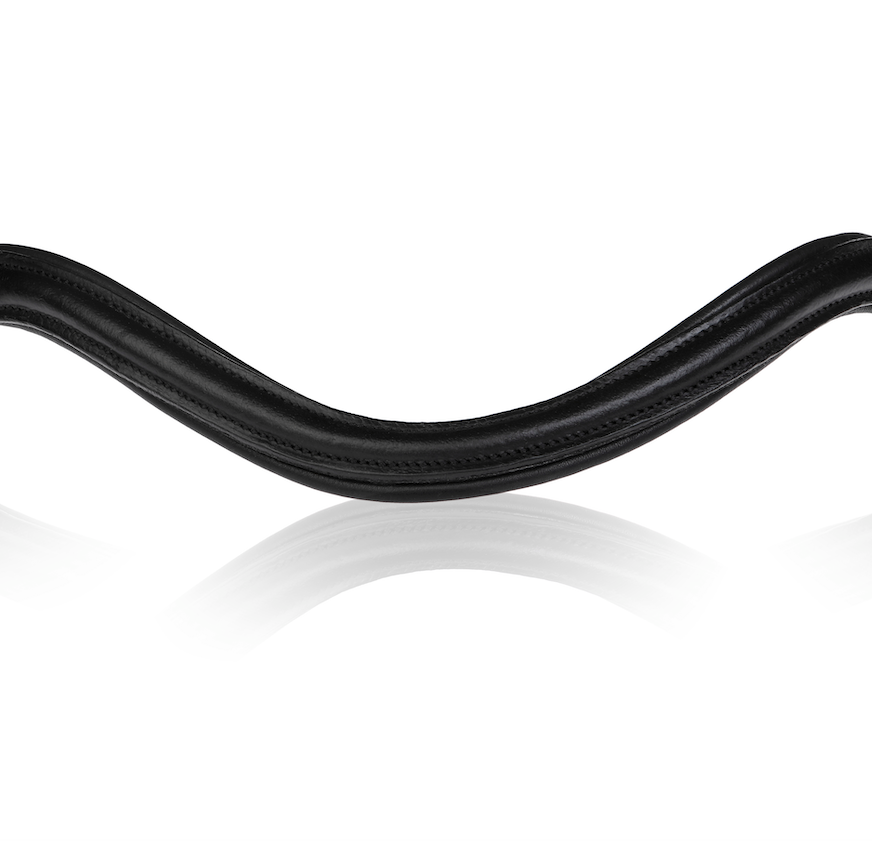 Classic curved leather browband (Lumi Pony) - Lumiere Equestrian