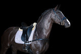 'Alicia' dressage breastplate - black - Lumiere Equestrian