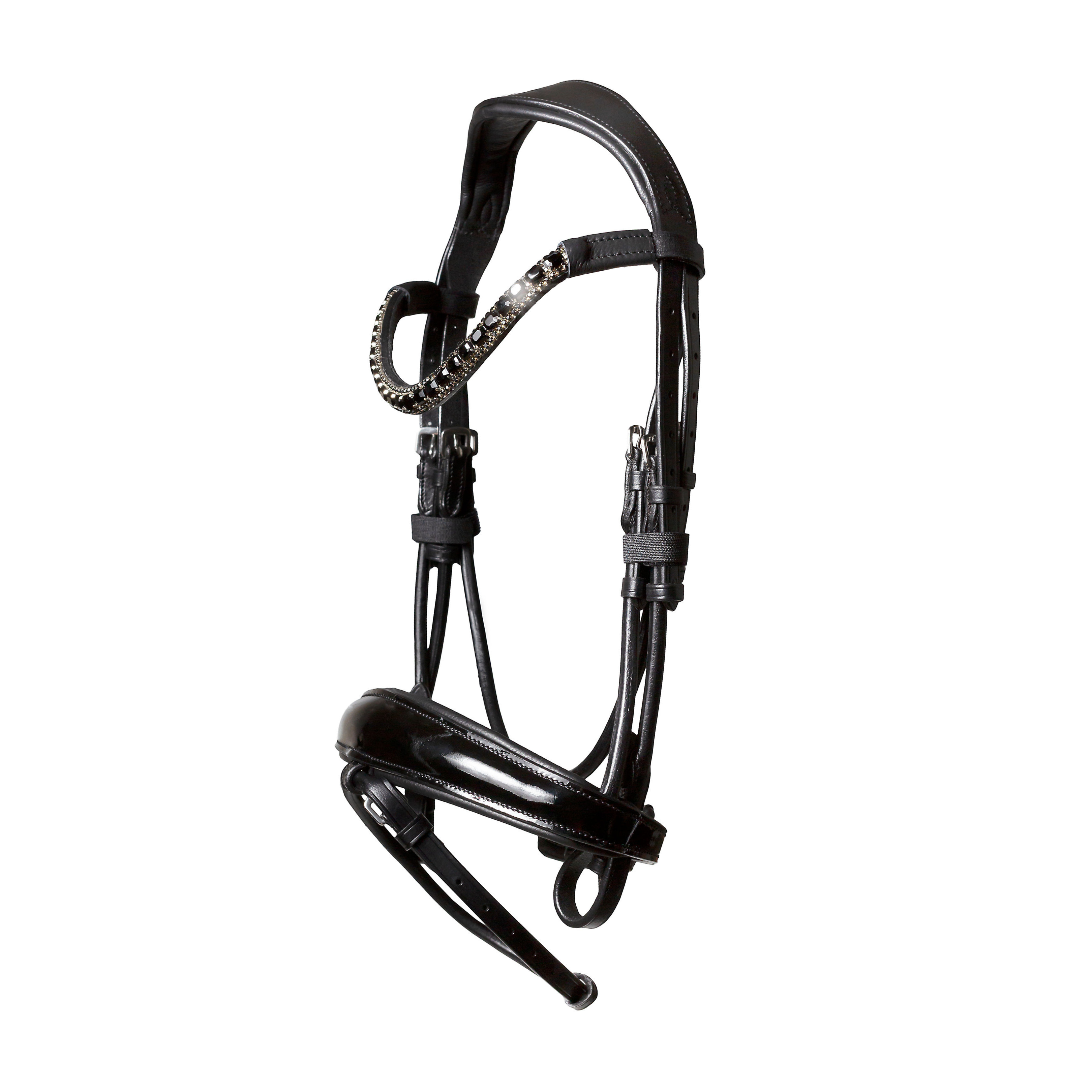 'Audrey' black Italian leather bridle