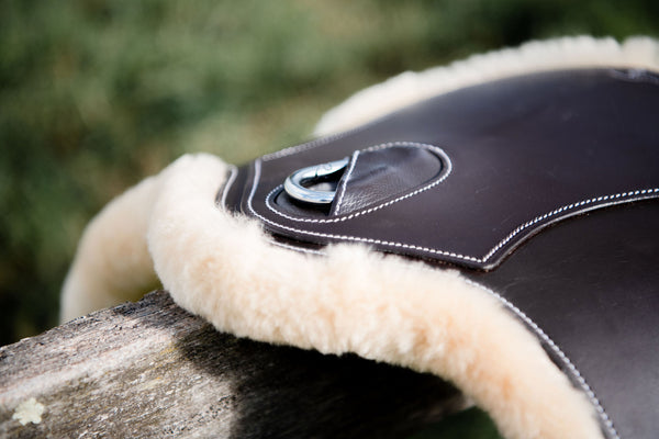 Caring for sheepskin saddlery