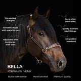 'Bella' leather halter