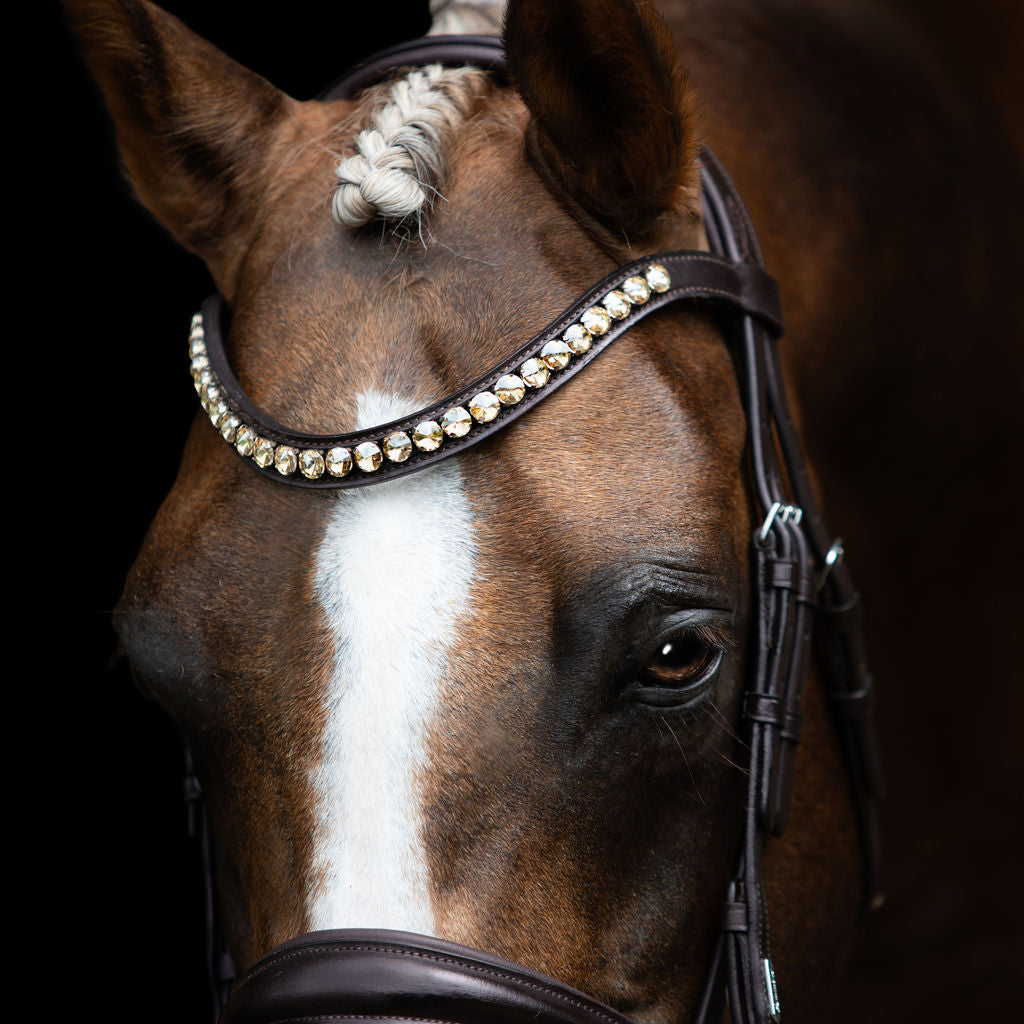 'Athens' leather bridle (snaffle) - Lumiere Equestrian
