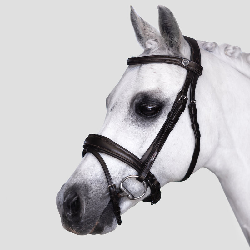 'Mikayla' Leather Bridle (Convertible) (Lumi Pony)