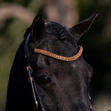 Rose gold crystal browband