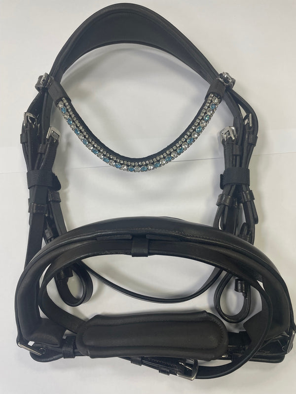 'Anastasia' leather bridle (convertible) (Lumi Pony) - Seconds