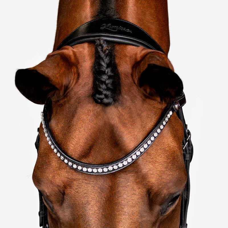 'Aurelie' Flat Leather Bridle (Cavesson)