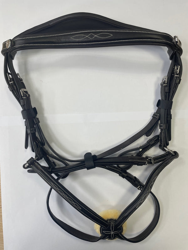 'Ava' Grackle Bridle (With Sheepskin) - Seconds