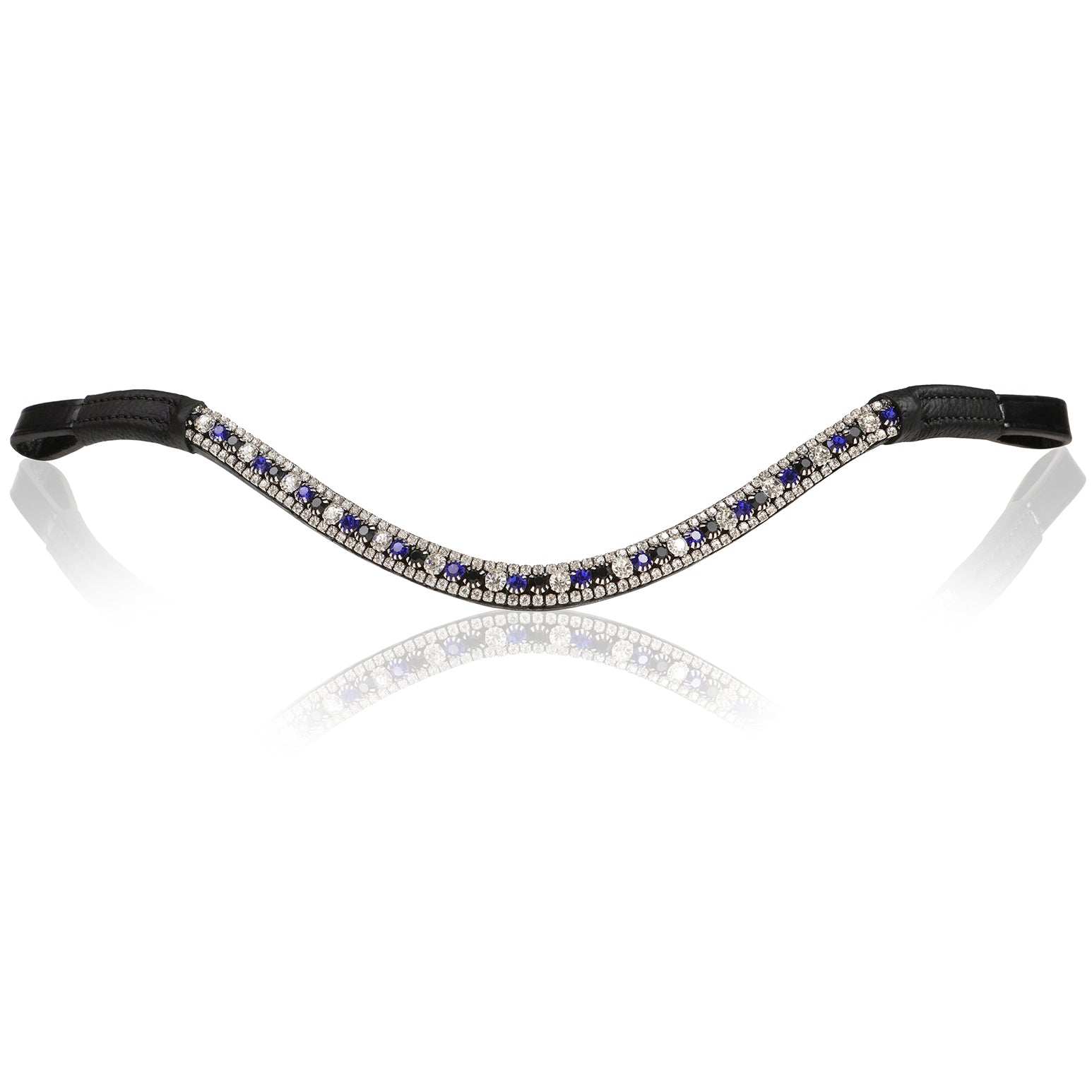 Blue crystal browband - Lumiere Equestrian