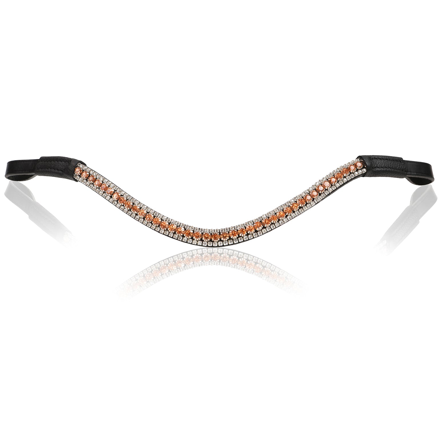 Champagne crystal browband - Lumiere Equestrian