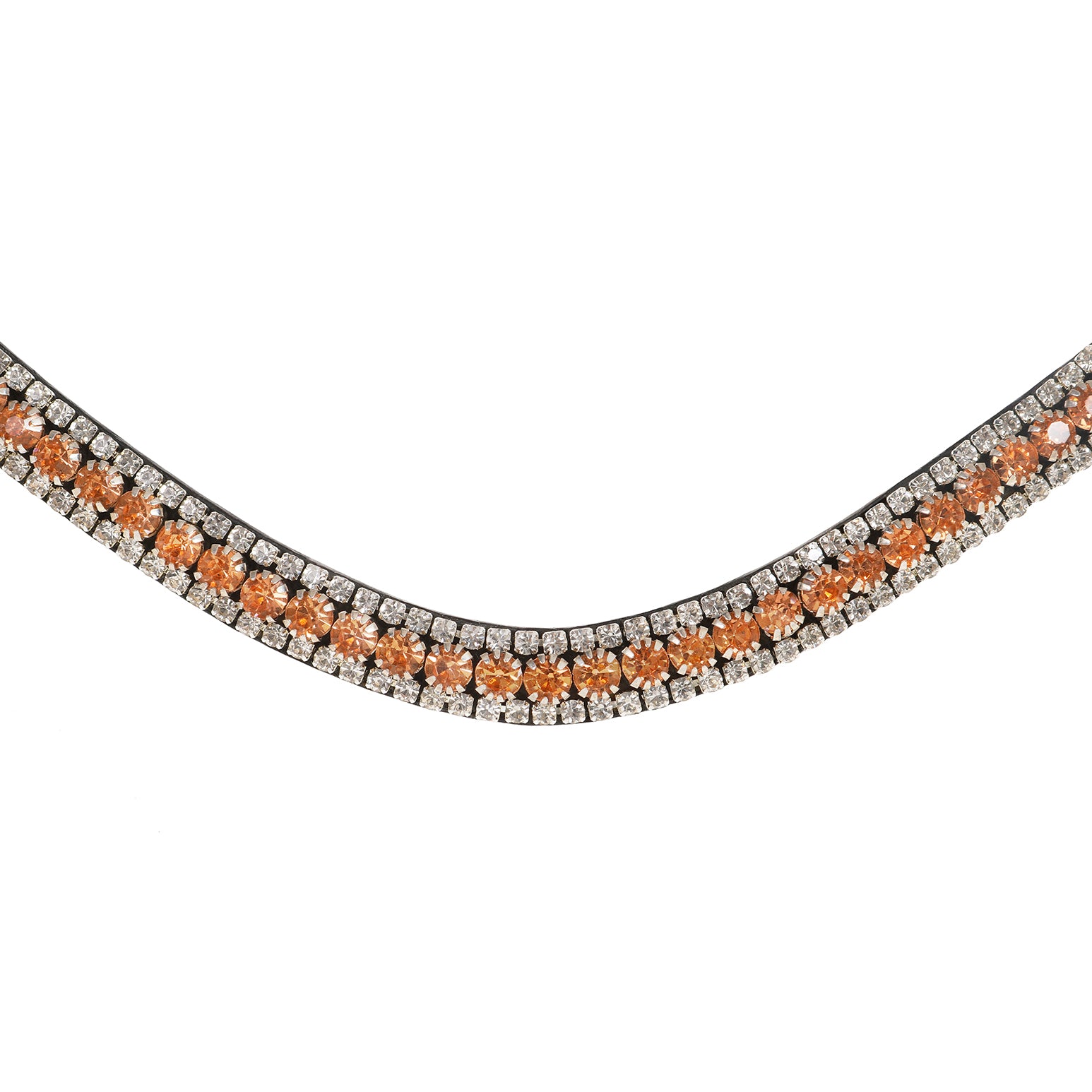 Champagne crystal browband - Lumiere Equestrian