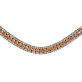 'Madeline' Rolled Leather Bridle (Cavesson)