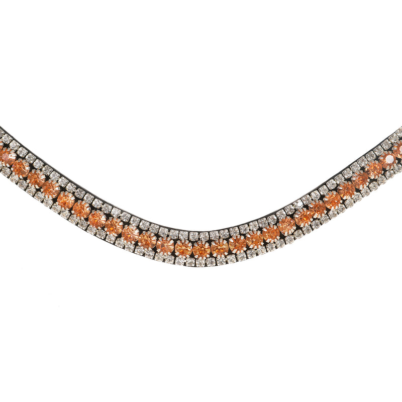 'Madeline' Rolled Leather Bridle (Cavesson)