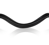 Classic curved leather browband