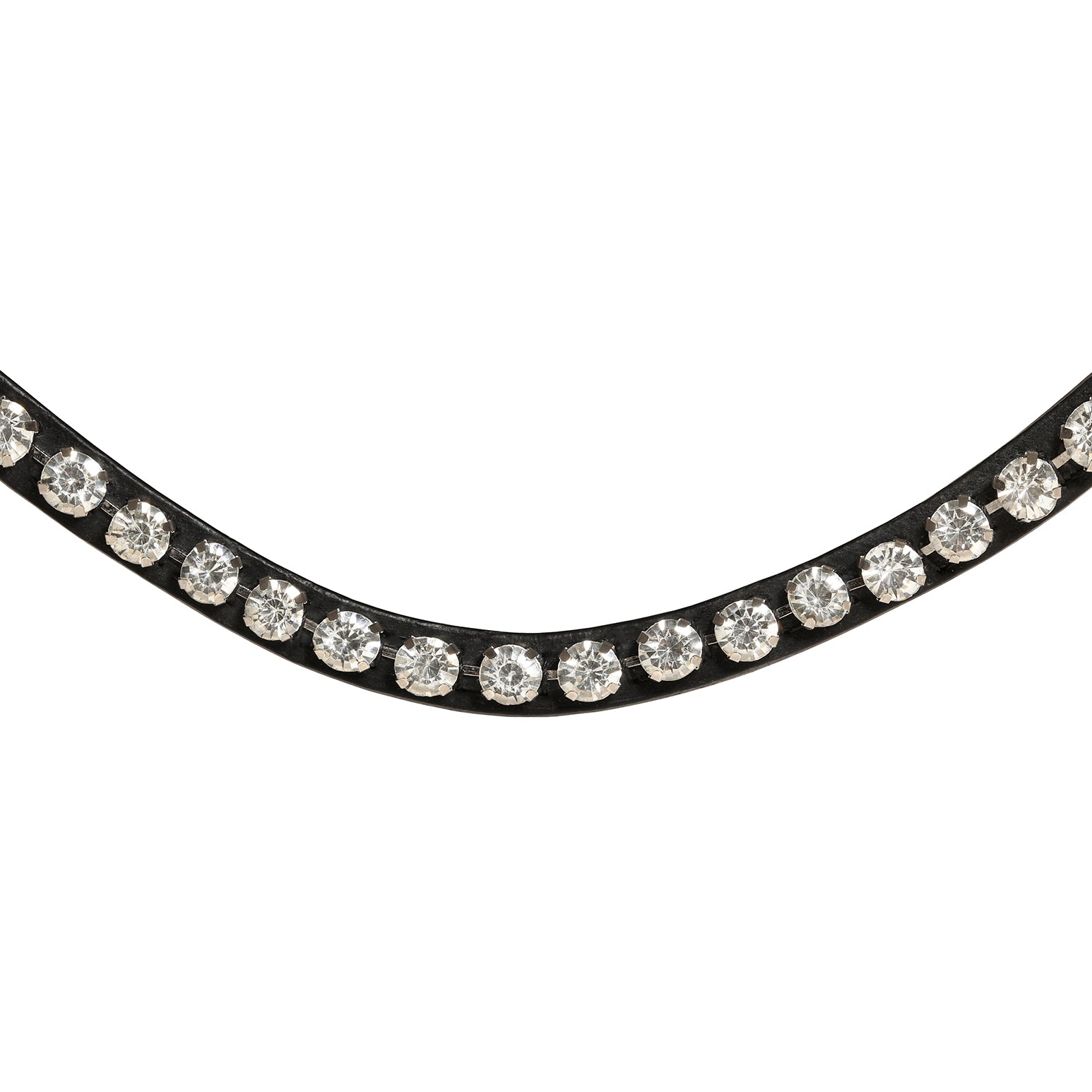 'Abigail' luxury leather bridle - (double) - Lumiere Equestrian