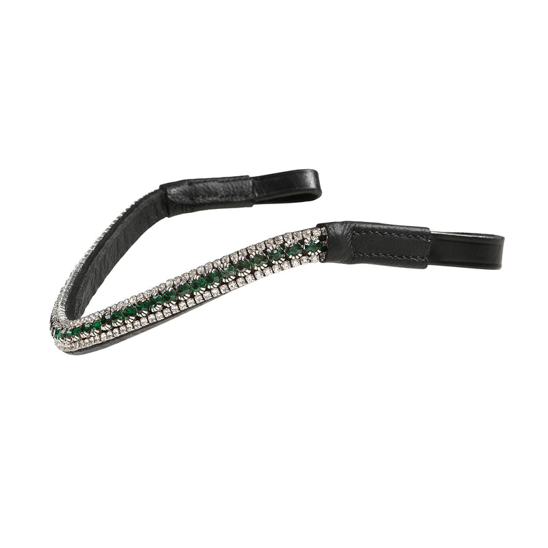 Emerald crystal browband