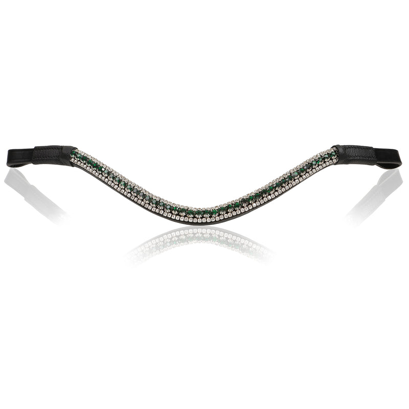 Emerald crystal browband