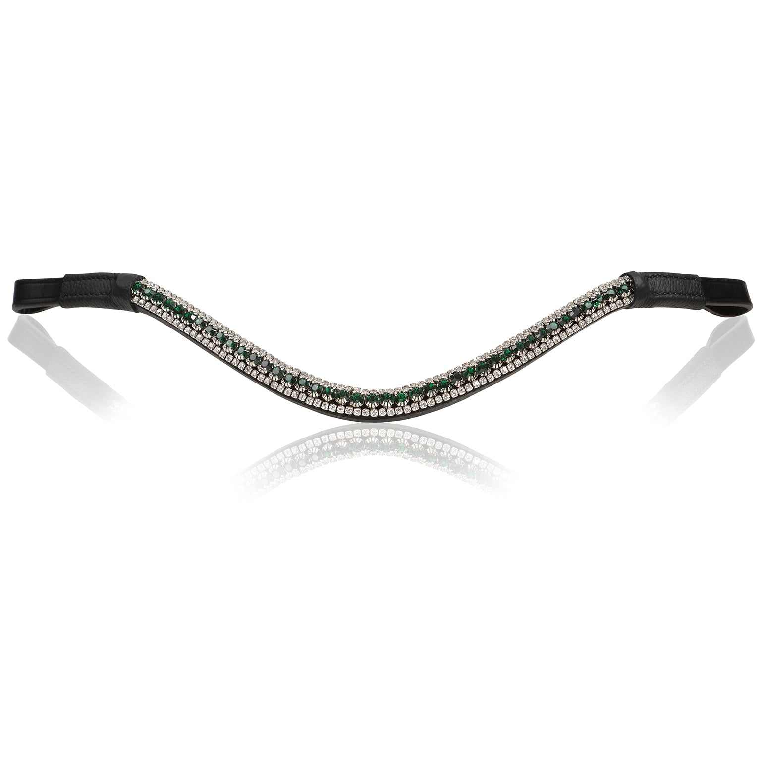 Emerald crystal browband - Lumiere Equestrian