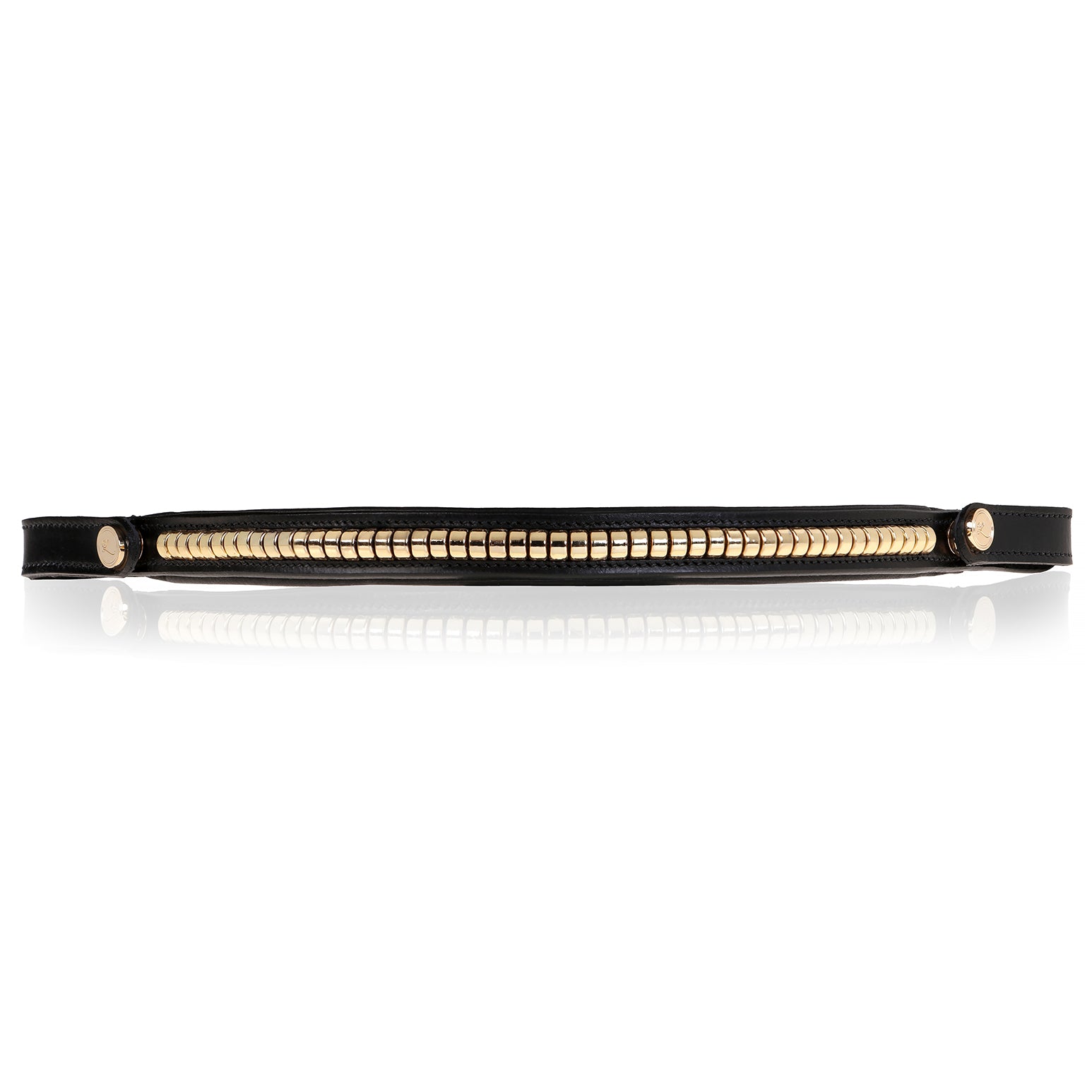 Straight clincher browband (brass) - Clearance - Lumiere Equestrian
