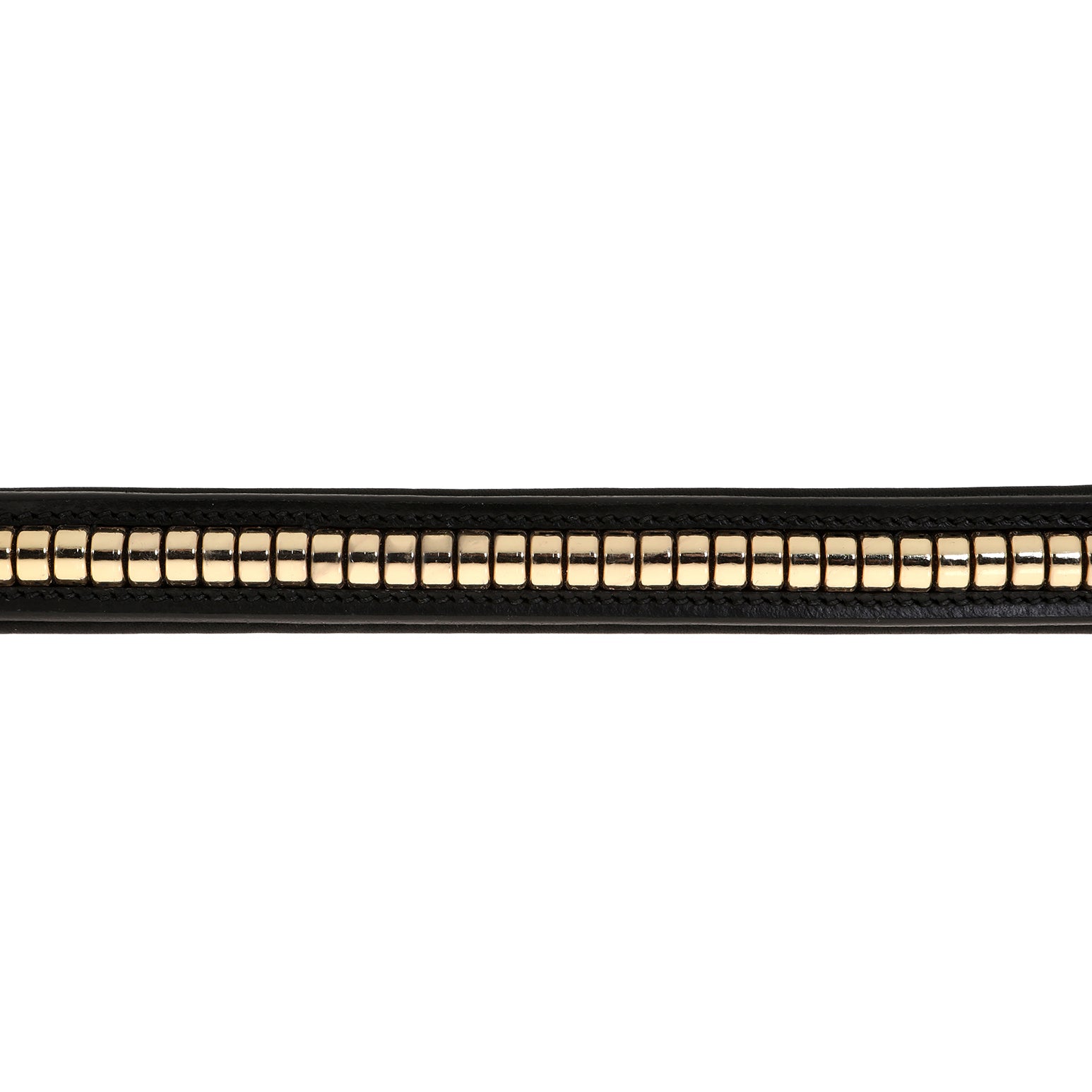 Straight clincher browband (brass) - Clearance - Lumiere Equestrian