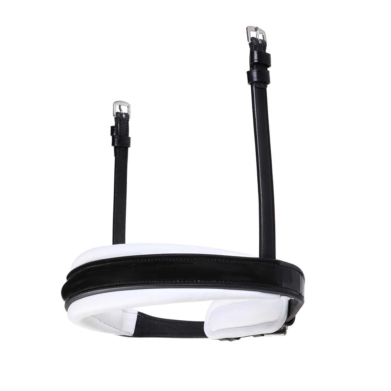 Melodie noseband - matte, white padding (cavesson) - Lumiere Equestrian