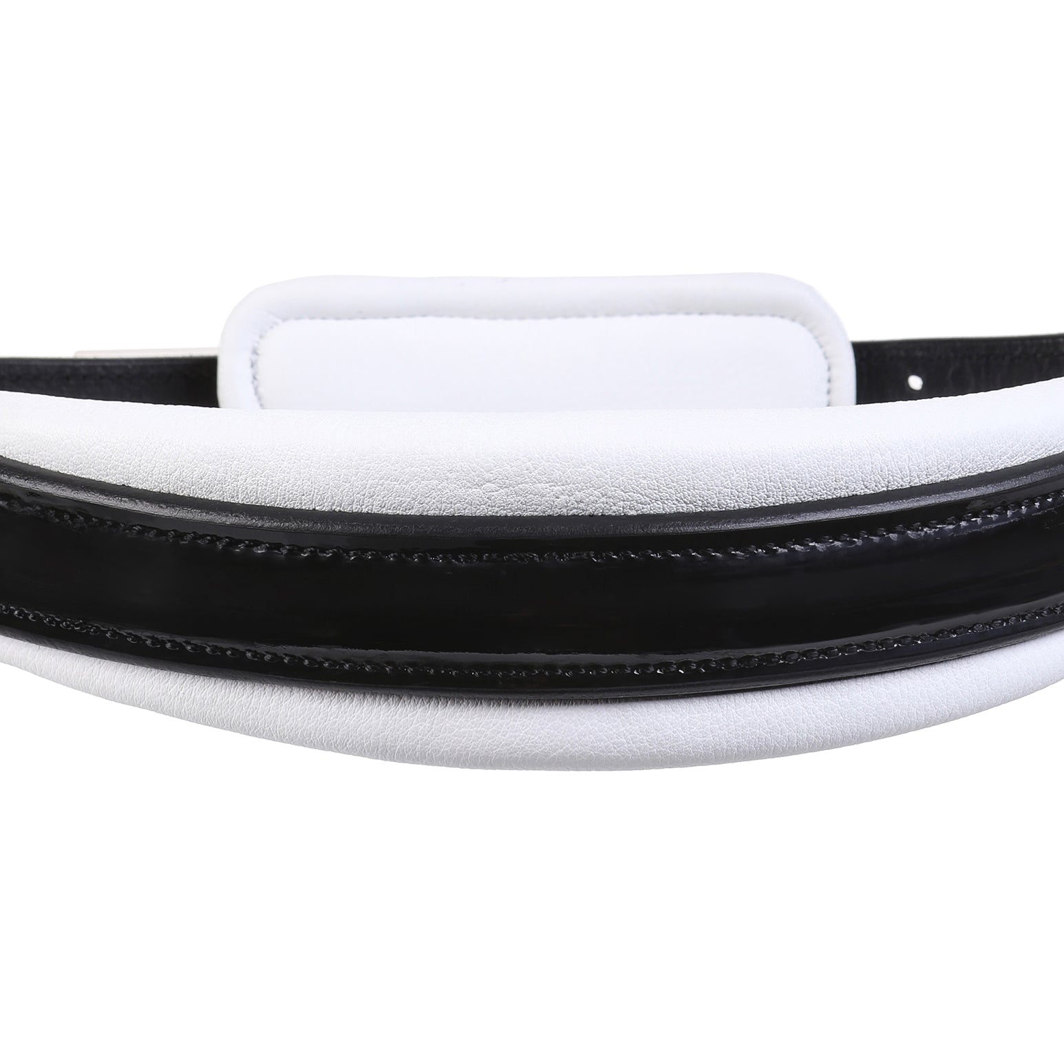 Melodie noseband - matte, white padding (cavesson) - Lumiere Equestrian
