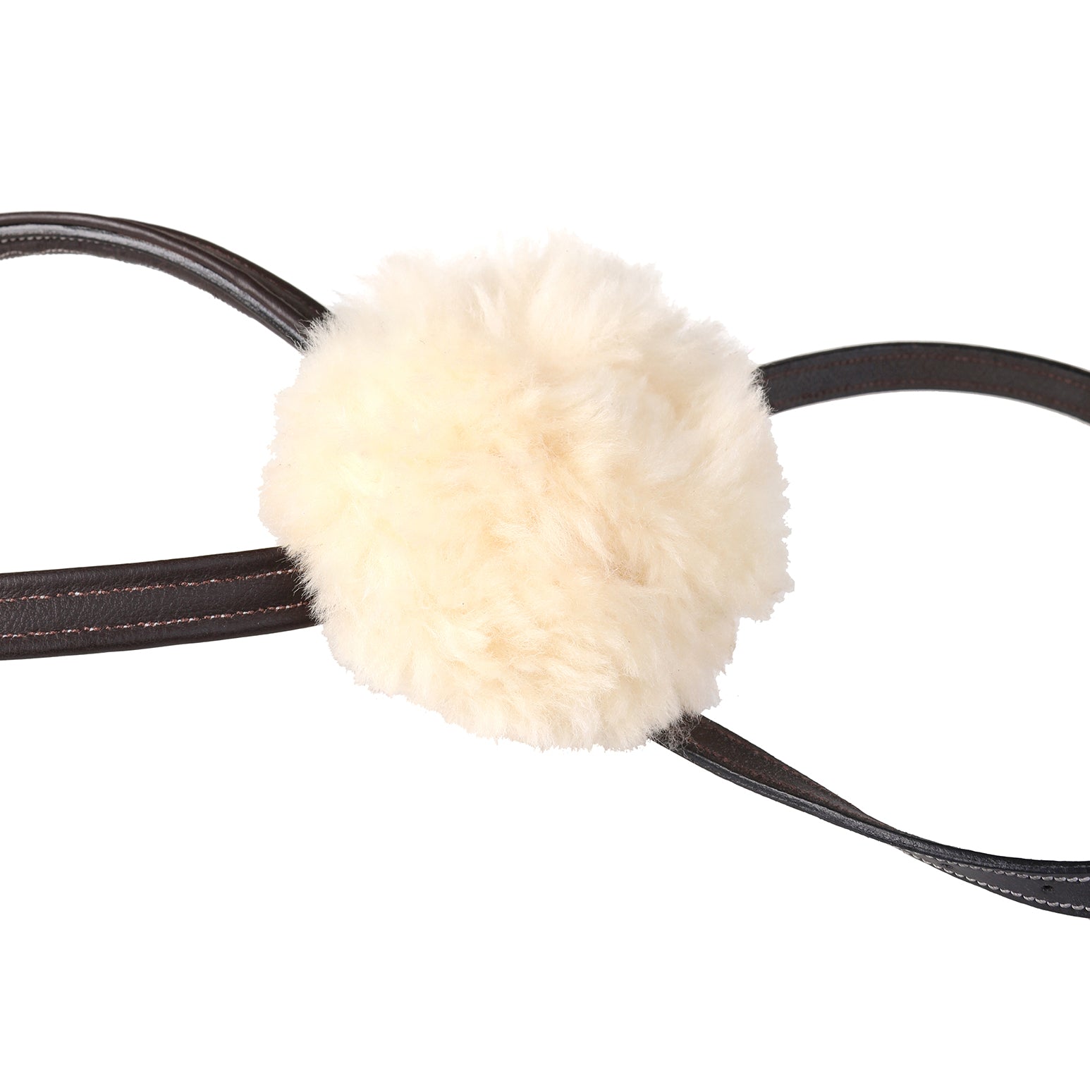 Grackle noseband - with sheepskin - Lumiere Equestrian