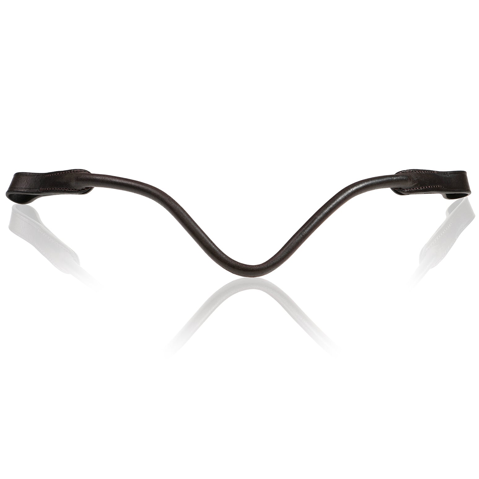 Marie rolled leather browband - Lumiere Equestrian