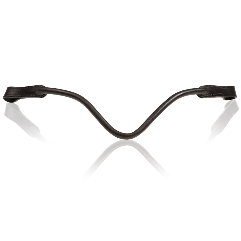 Marie rolled leather browband