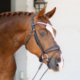 'Amie' Rolled Leather Bridle (Hanoverian)