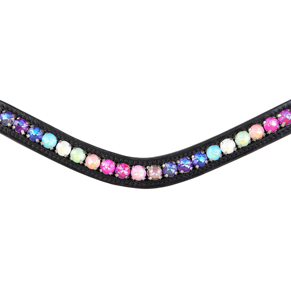 Rainbow browband (Lumi Pony) - Lumiere Equestrian