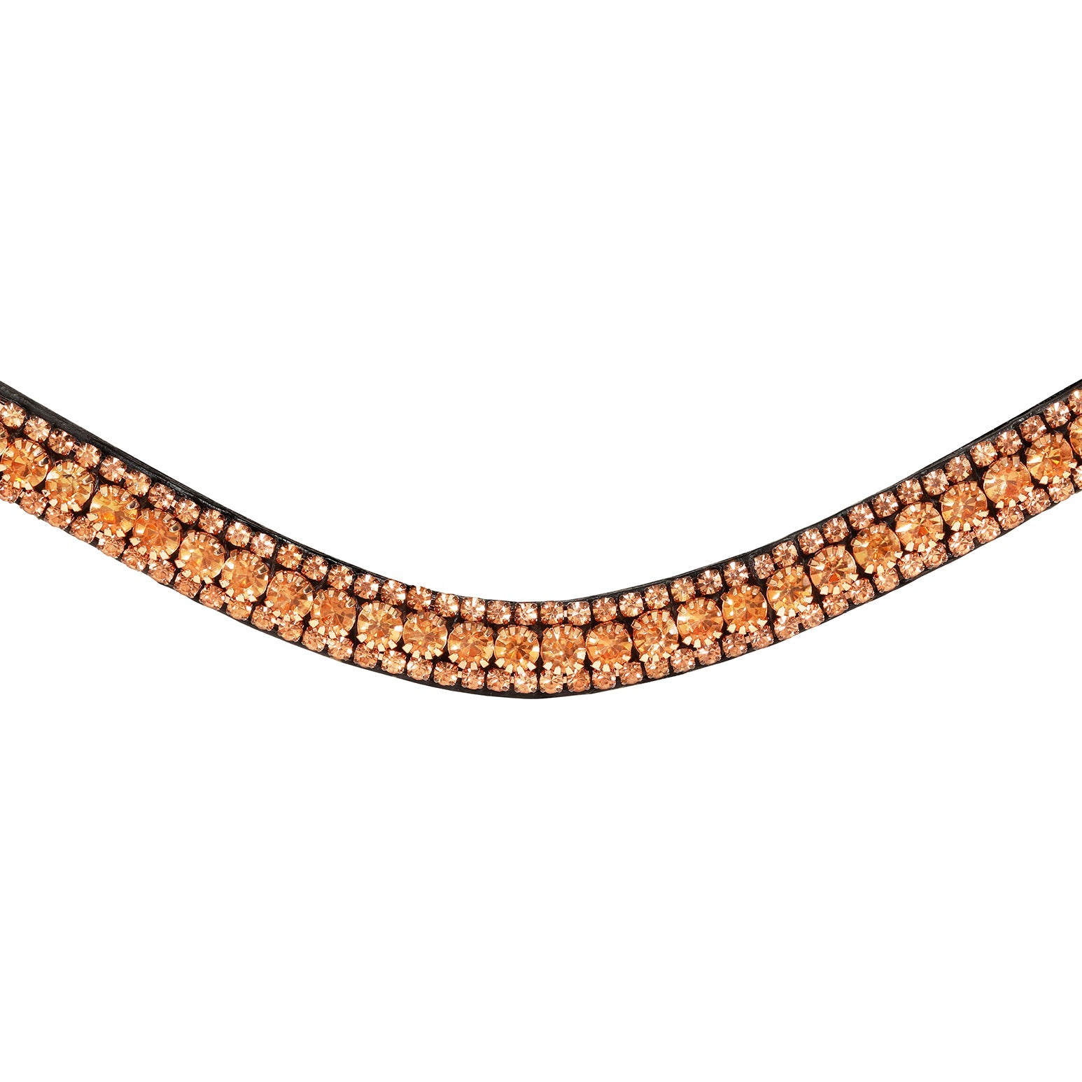 Rose gold crystal browband (Lumi Pony) - Lumiere Equestrian