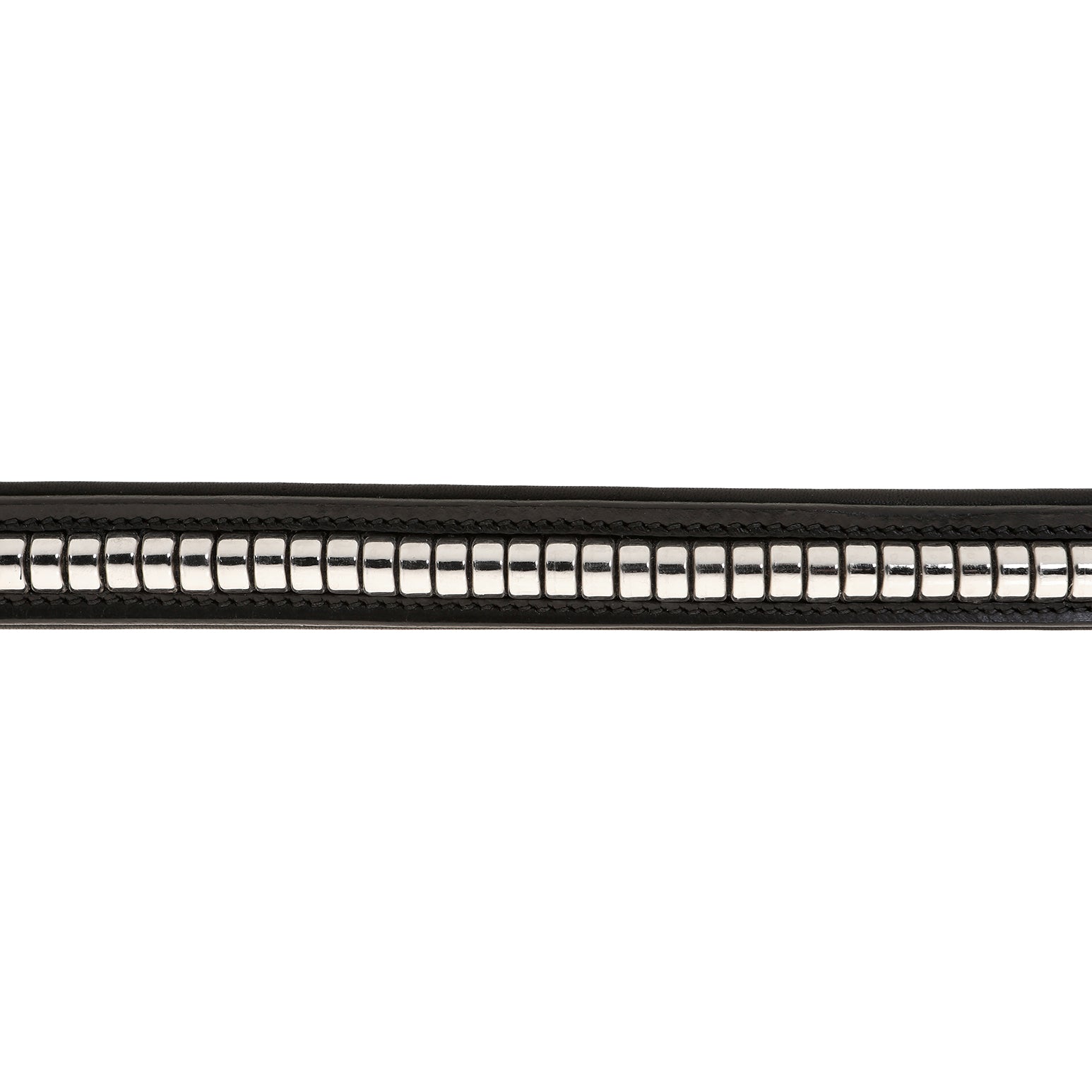 Straight clincher browband (silver) - Lumiere Equestrian