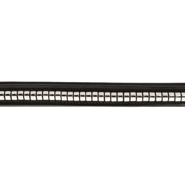 Straight clincher browband (silver)