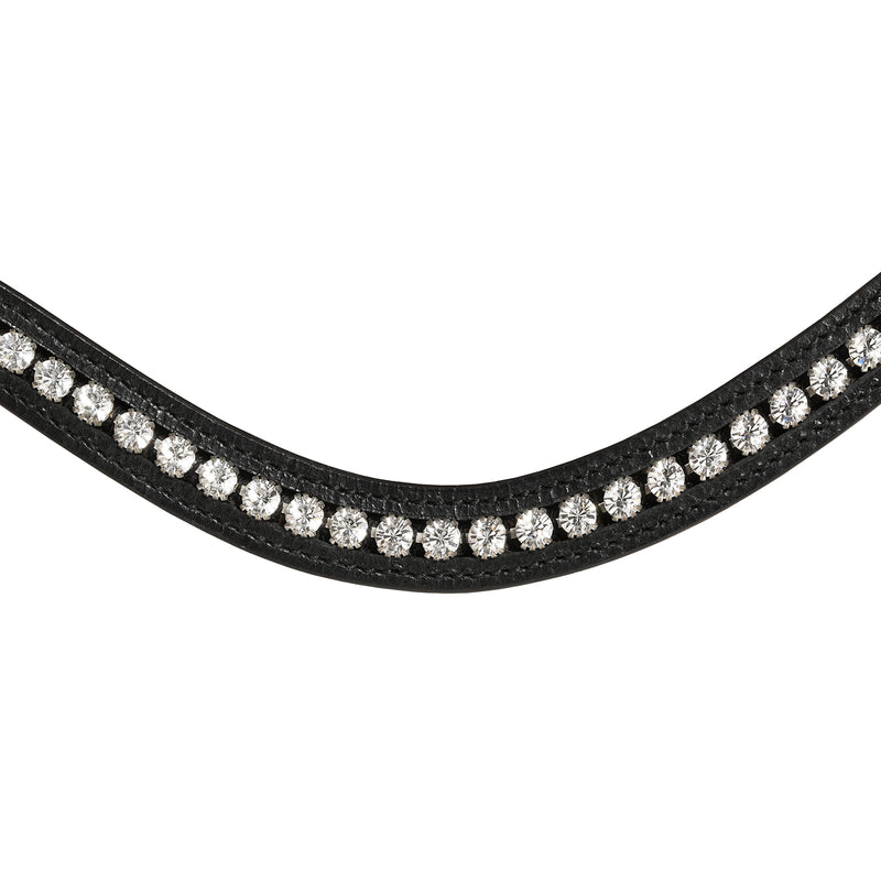 'Aurelie' Rolled Leather Bridle (Cavesson)