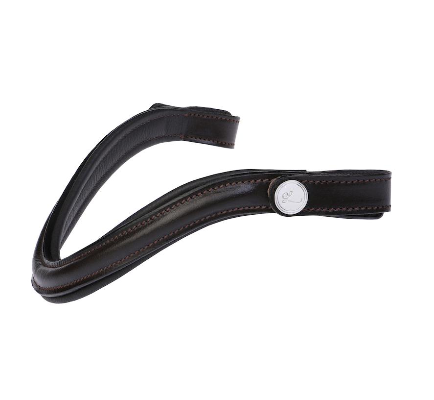 Classic curved leather browband - Lumiere Equestrian