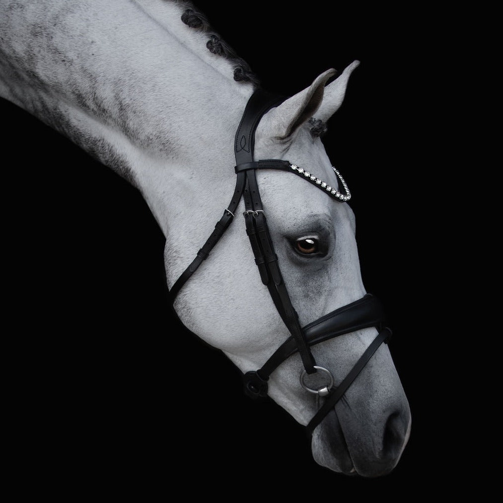 'Abigail' Leather Bridle (Convertible) - Lumiere Equestrian