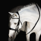 'Audrey' luxury leather bridle - (double) - Lumiere Equestrian