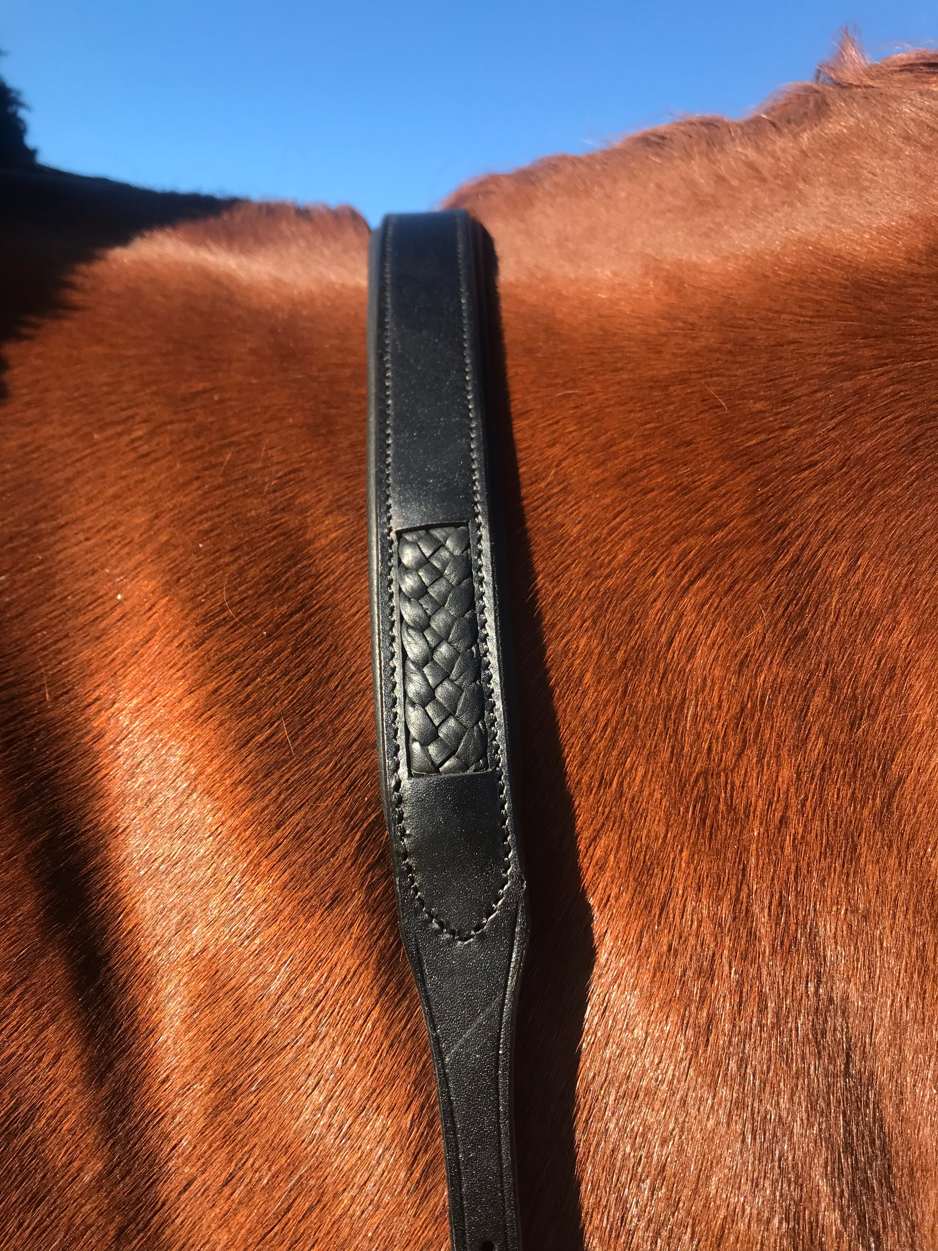 'Alicia' dressage breastplate - black - Lumiere Equestrian