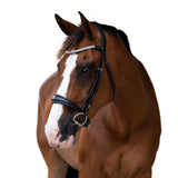 'Amie' Rolled Leather Bridle (Cavesson)